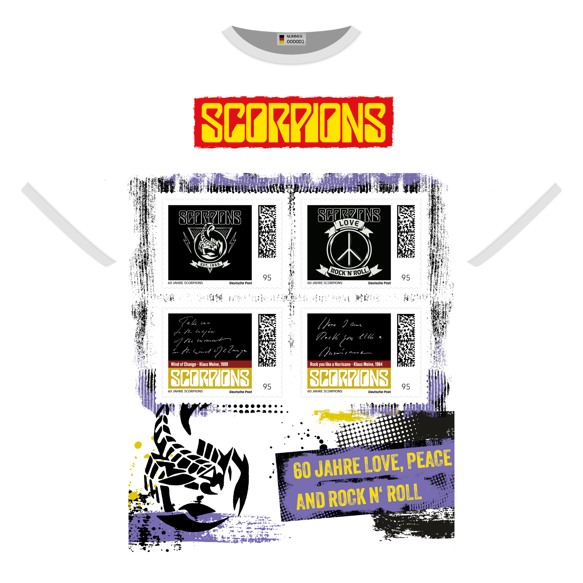Scorpions Briefmarken-Set Scorpions White Sammlerstück 415314