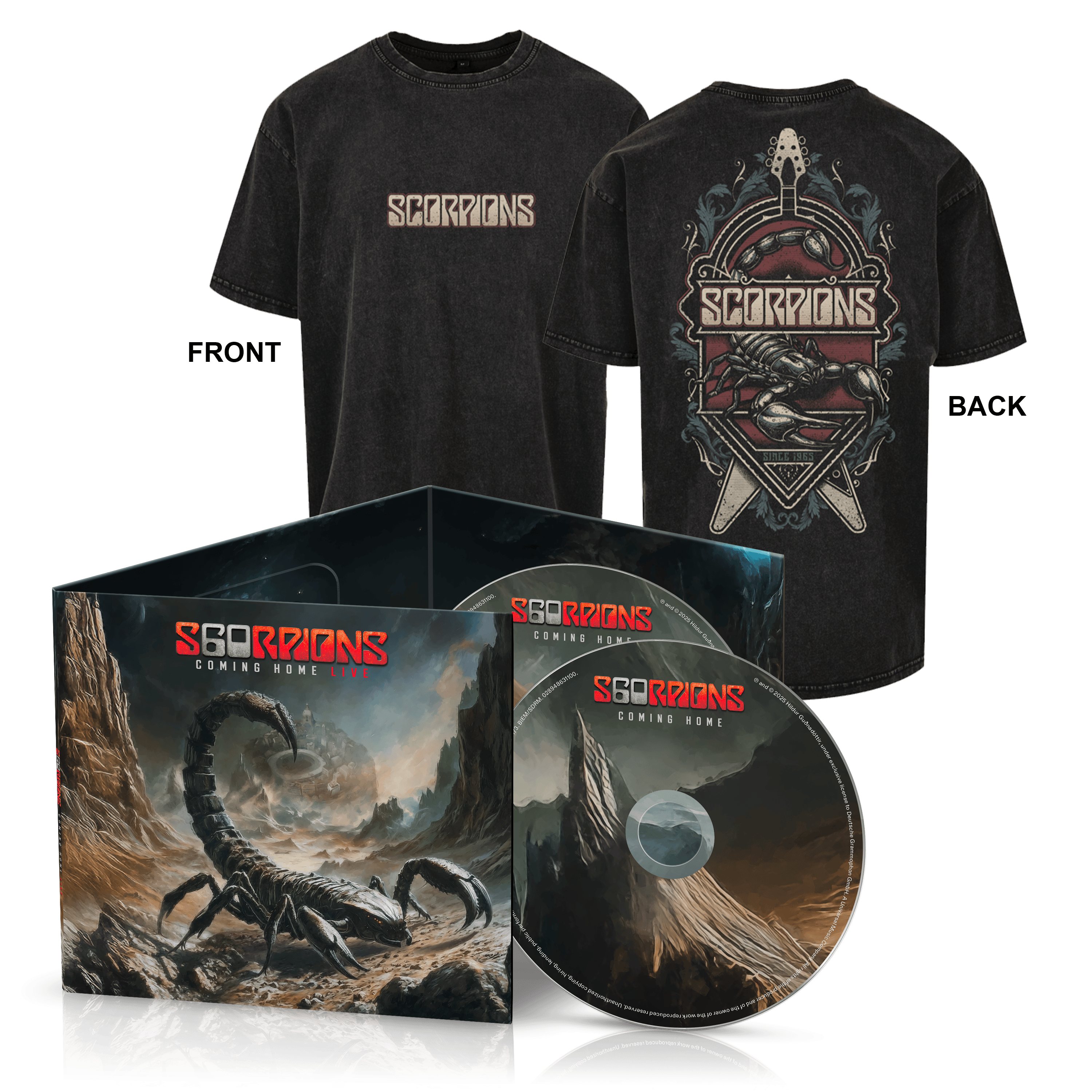 Scorpions Coming Home Live 2CD + T-Shirt 431587