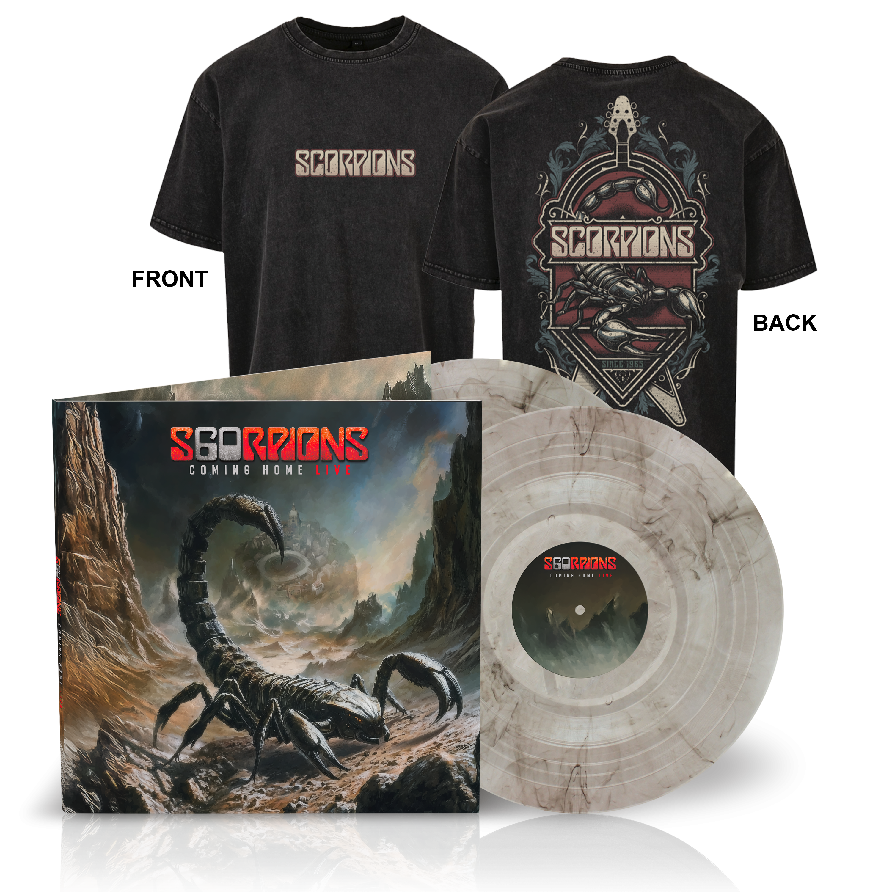 Scorpions Coming Home Live Ltd. 2LP coloured + T-Shirt 415688