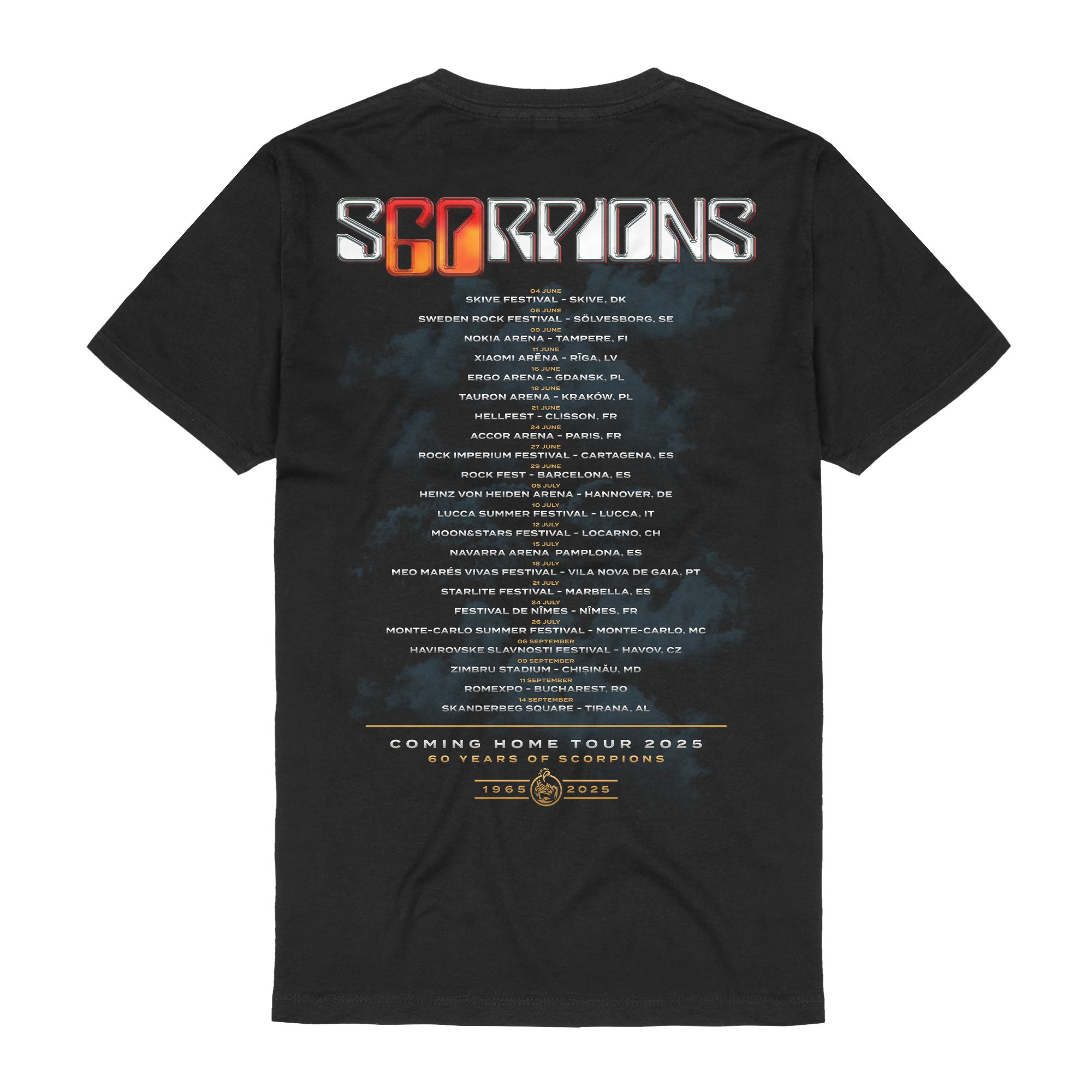 Scorpions Coming Home Tour 2025 T-Shirt 417786