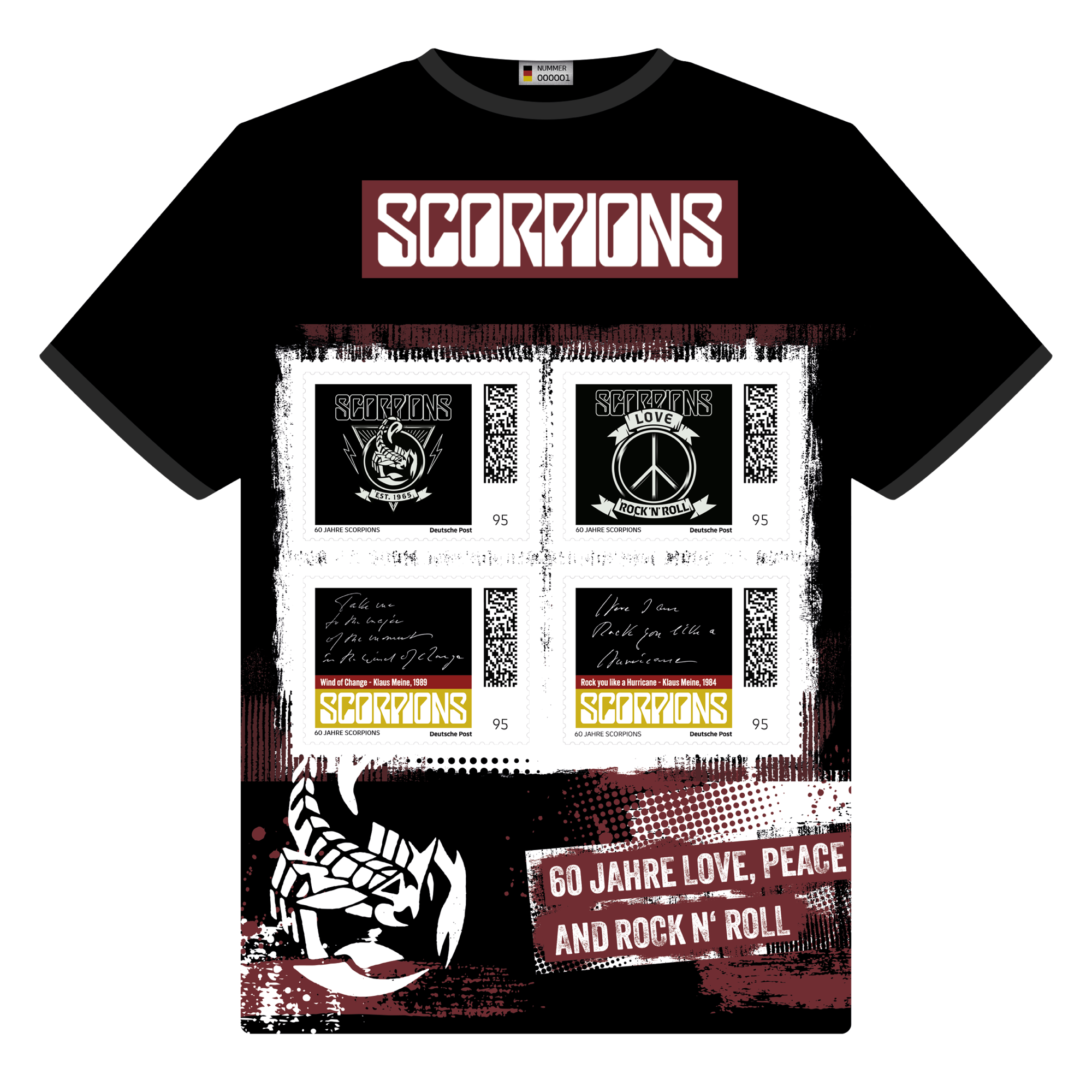 Scorpions Scorpions Black Briefmarken 415294